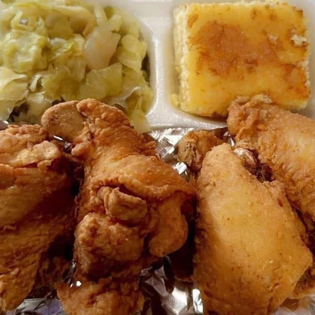 5 Pcs Chicken Wings with 2 Sides.