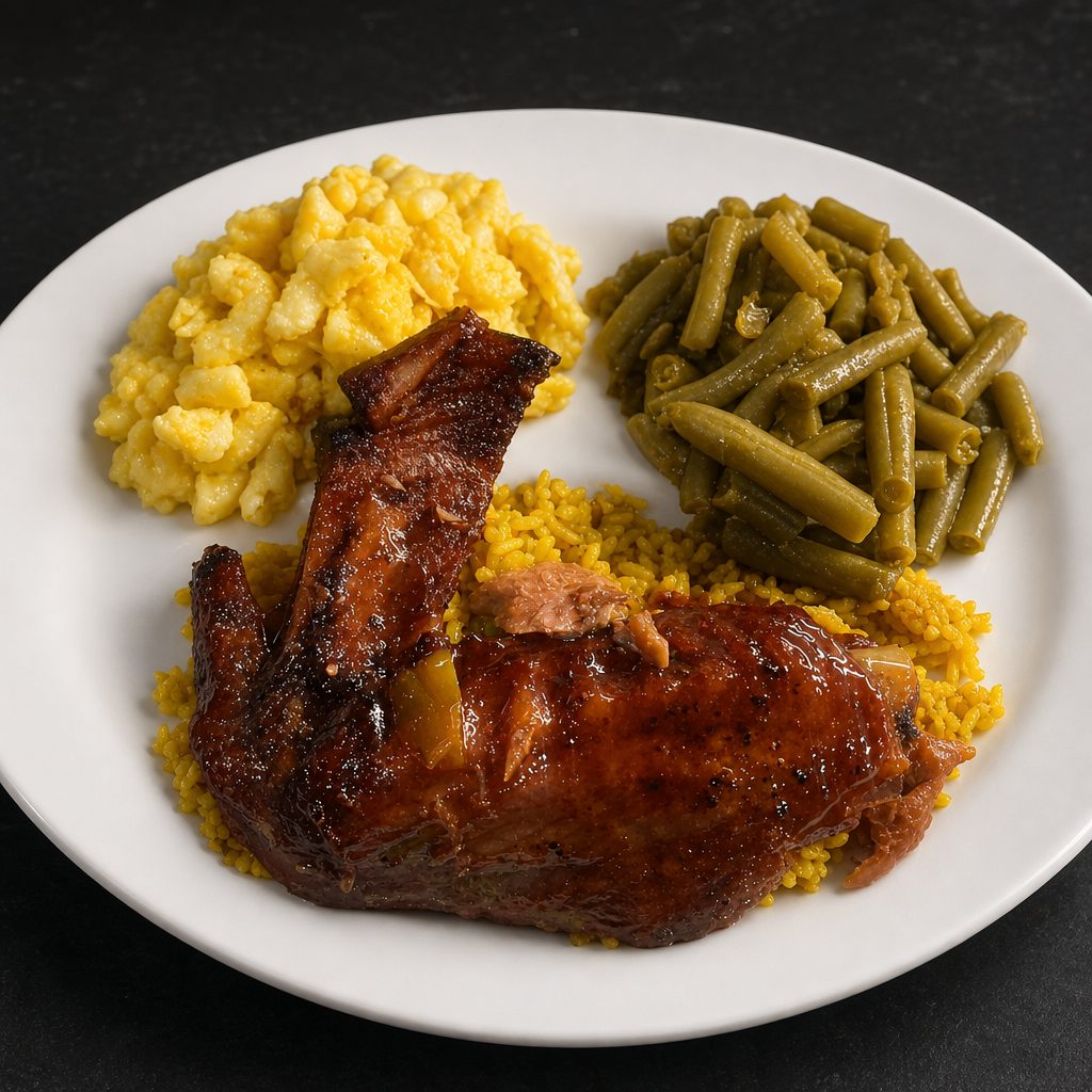 Turkey Wings with 3 Sides.