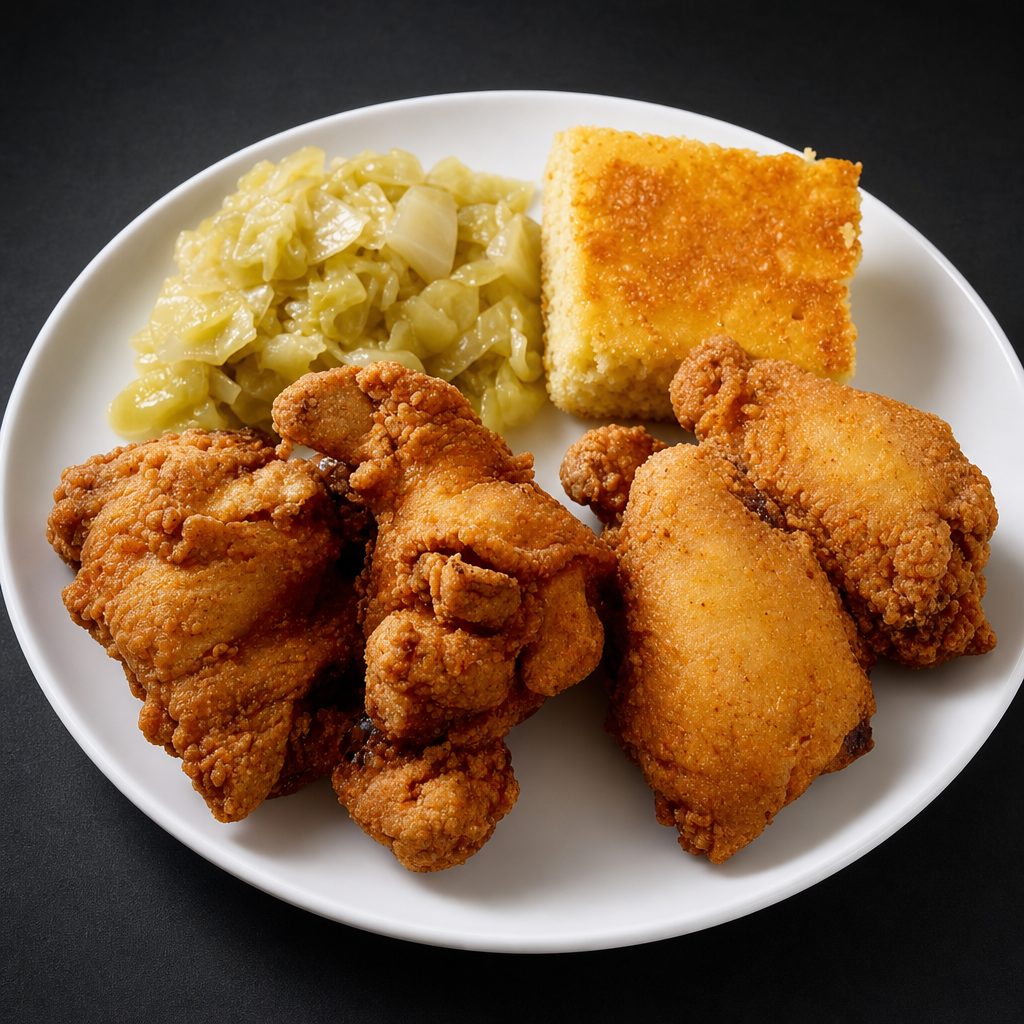 5 Pcs Chicken Wings with 2 Sides.