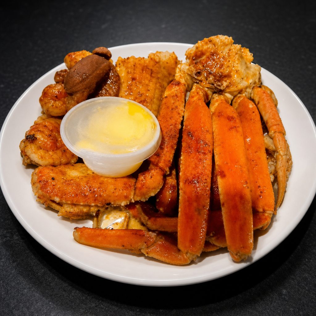 Snow Crab Leg & Shrimp.