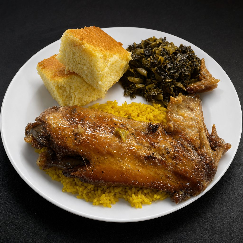 Turkey Wings with 2 Sides.