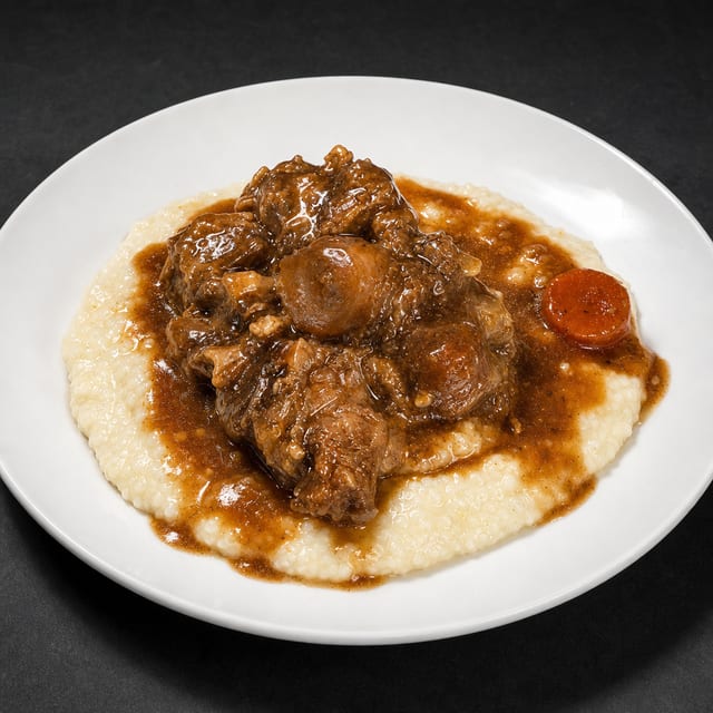 Small Oxtails & Grits.