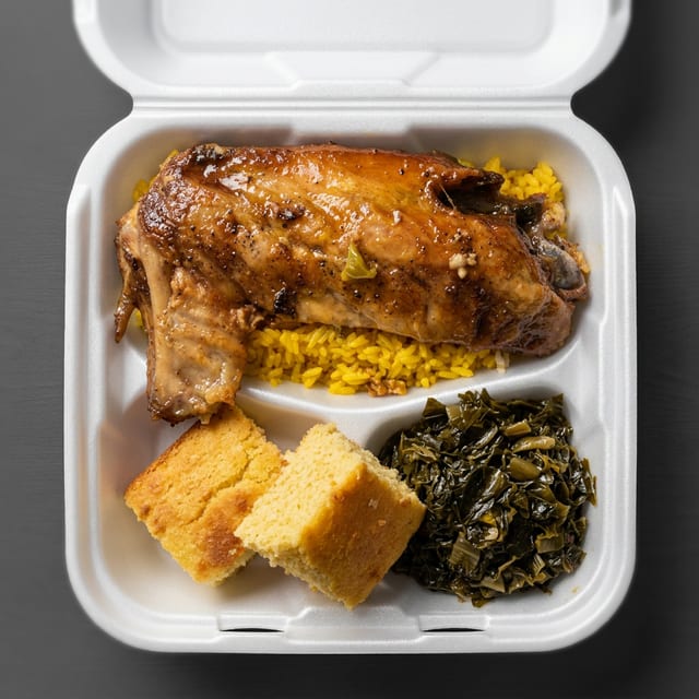 Turkey Wings with 2 Sides.
