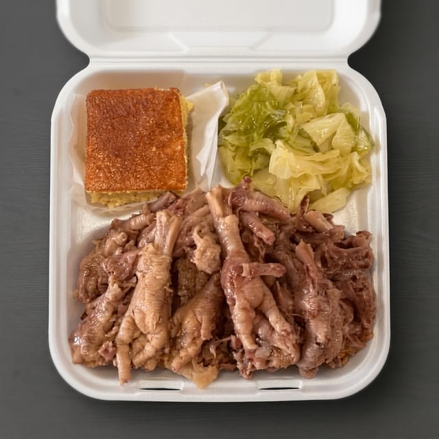 Chicken Feet with 2 Sides.