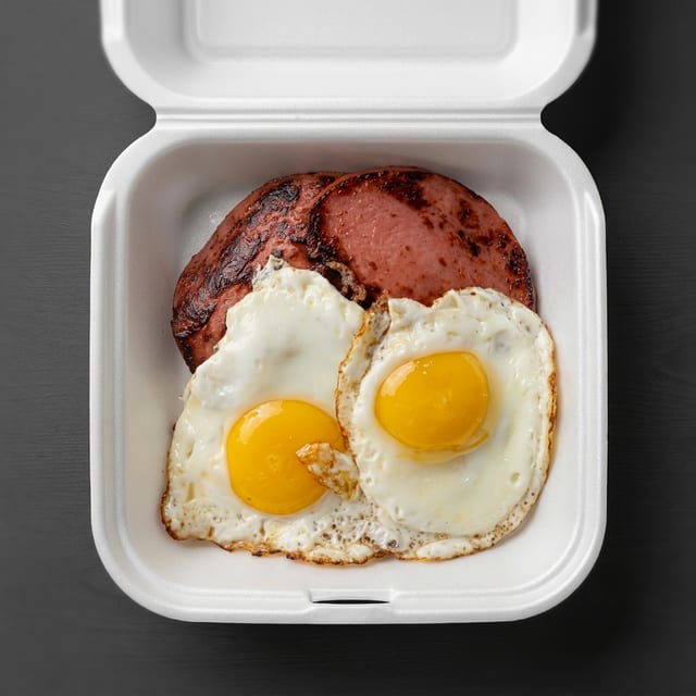 Small Bologna, Grits & Eggs.