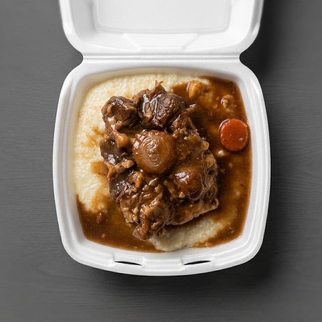Small Oxtails & Grits.
